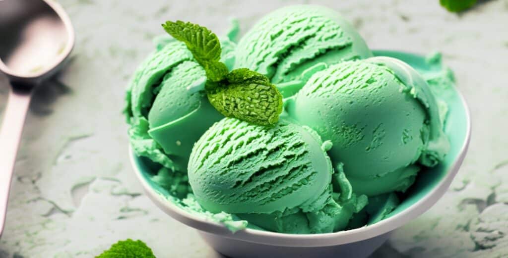 Receta Refrescante De Helado De Menta Mandolina