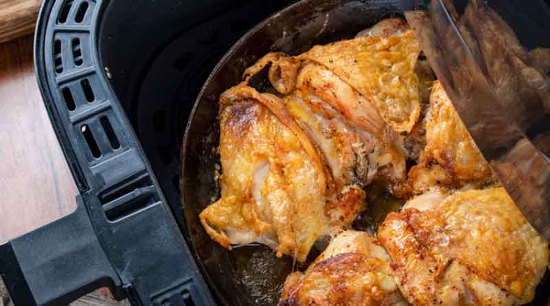 Recetas con pollo en Air Fryer, una receta fácil para muslos o cortes