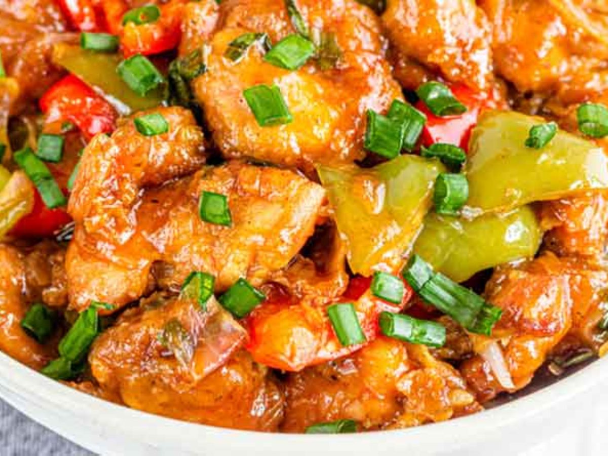 Pollo en salsa agridulce al estilo wok chino