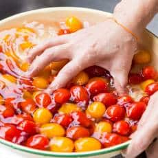 tomates frescos en ensaladera