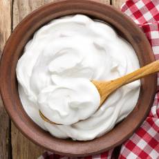 rico yogurt griego ensalada de habichuelas