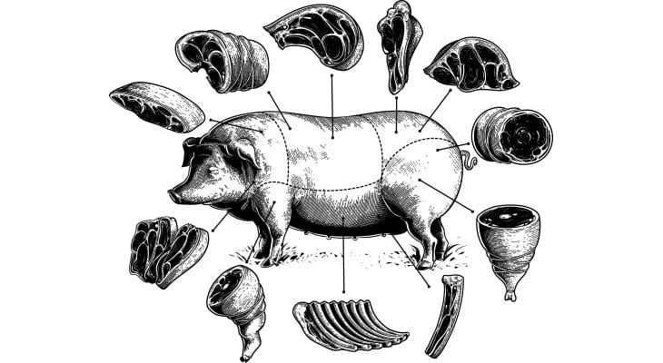El cerdo contiene 11 cortes que pueden hacerse en parrilla, sartén u horno