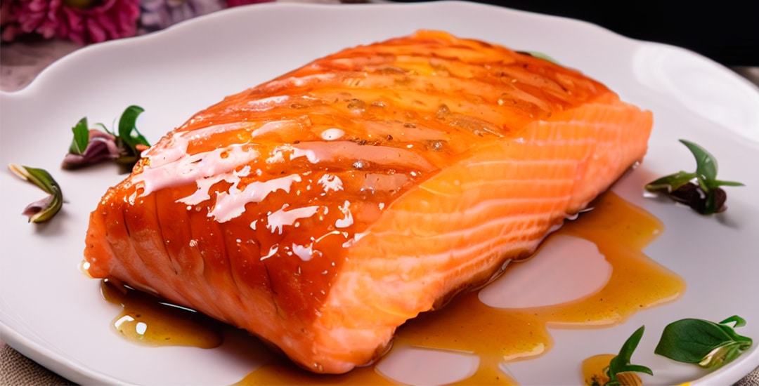 Salmon Glaseado con Miel en Air Fryer 