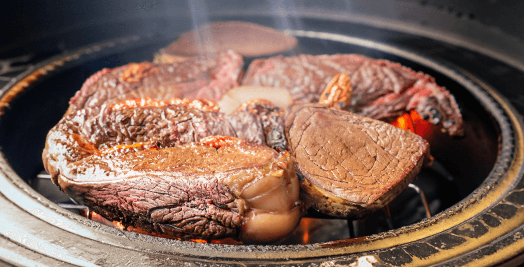 Ojo de bife en Kamado Ojo de bife en Kamado
