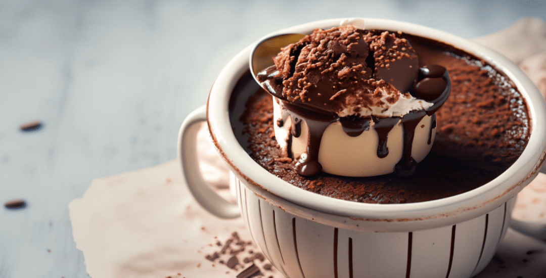 Mug Cake de Nutella en Microondas