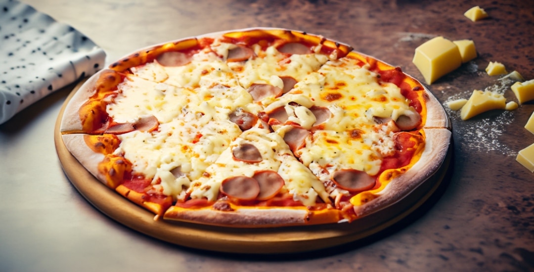 Pizza de Horno Ooni con Tres Quesos 