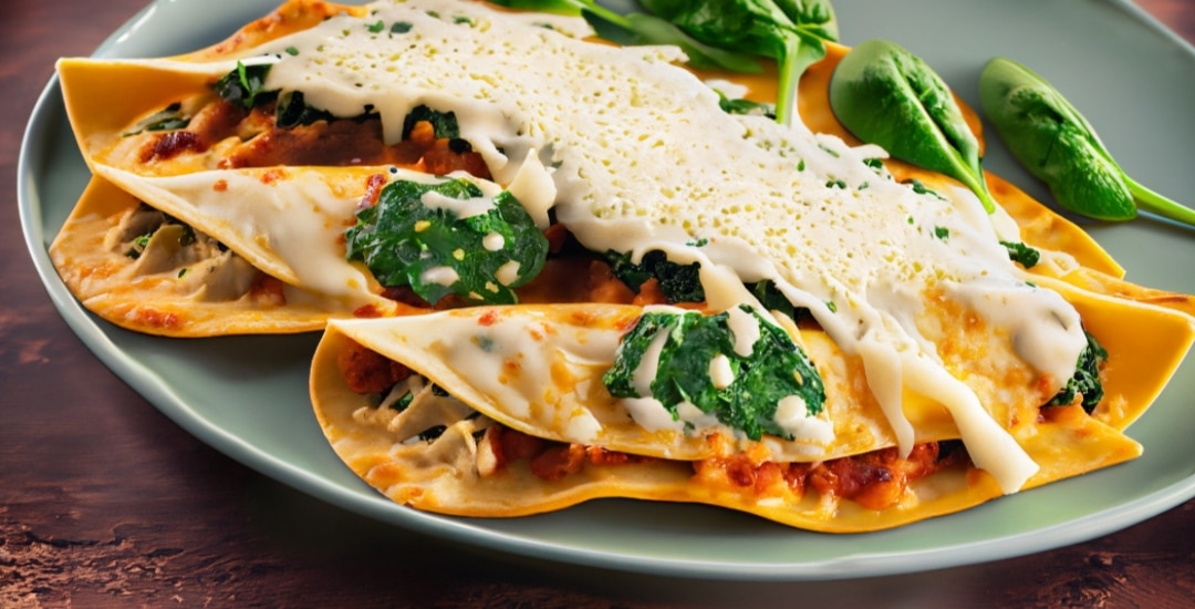 Enchiladas de Espinaca y Queso Enchiladas de Espinaca y Queso