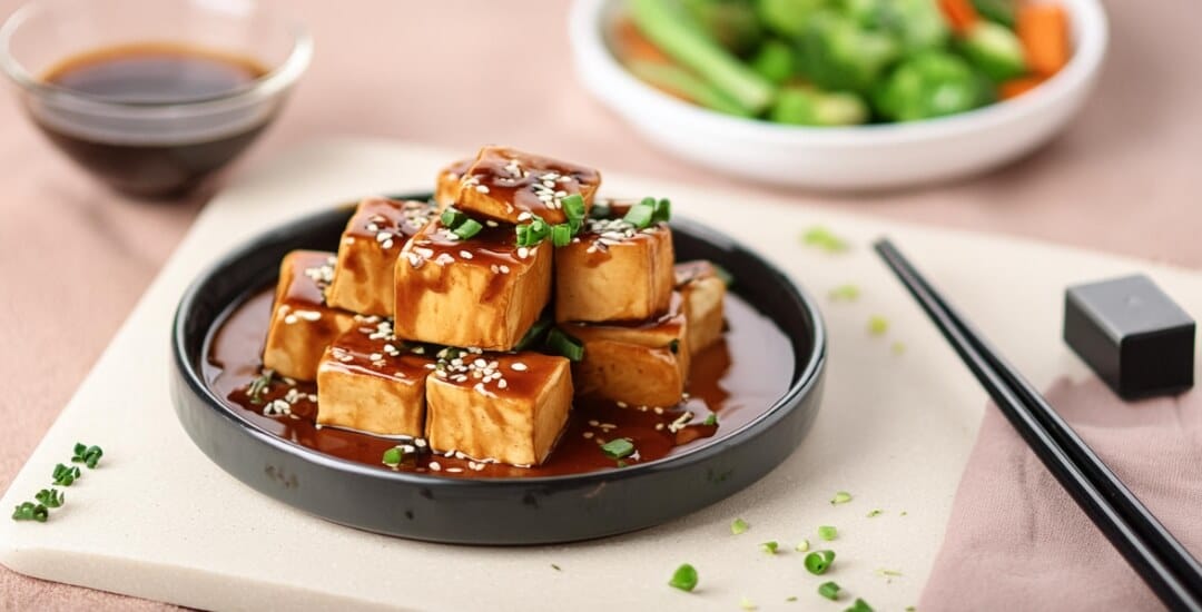 Tofu Estofado con Verduras y Salsa Teriyaki Tofu Estofado con Verduras y Salsa Teriyaki