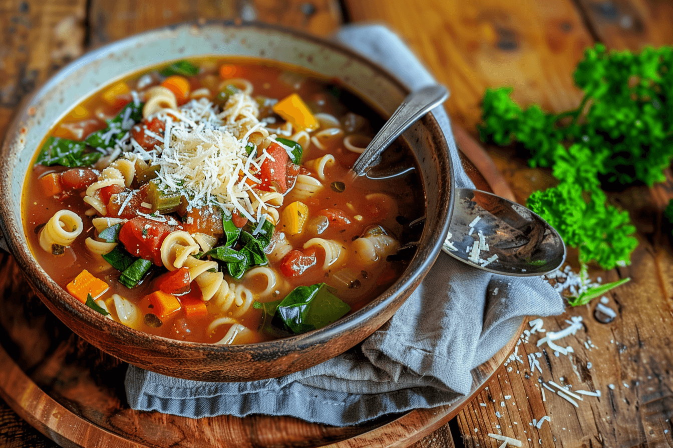 Receta de sopa minestrone: Saludable y deliciosa