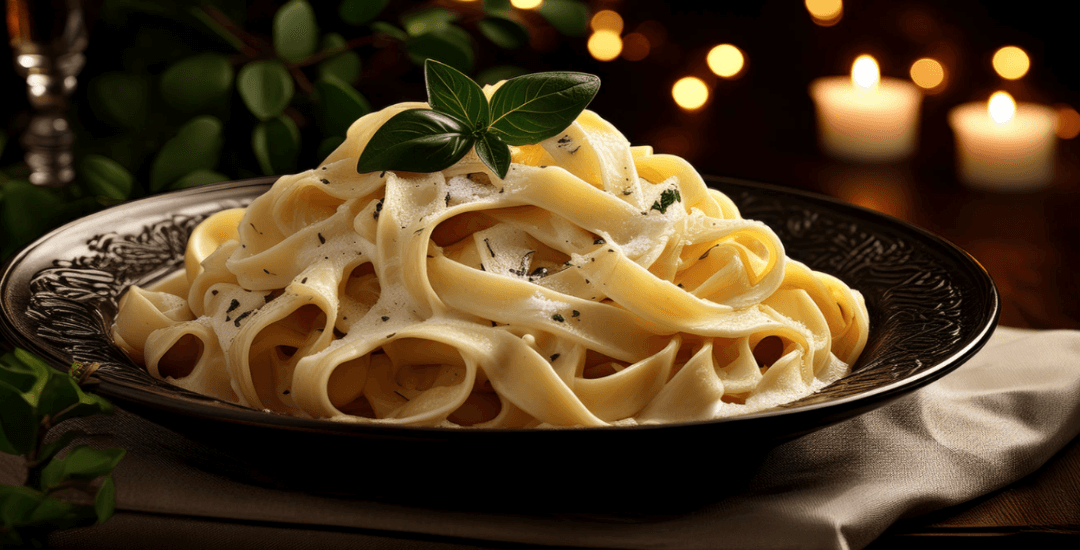 Receta fácil y rápida de fetuccine alfredo