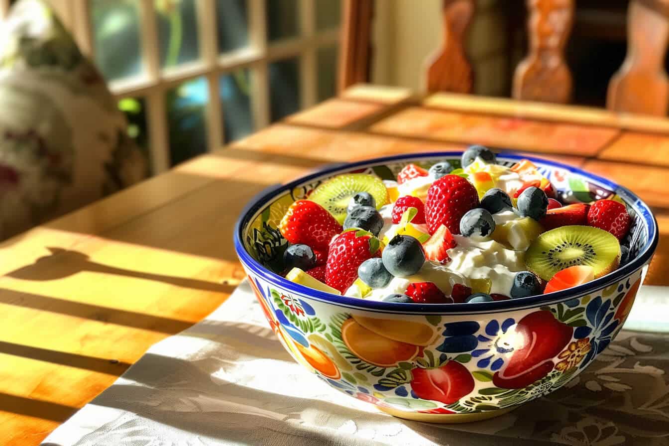Ensalada de Frutas con Crema