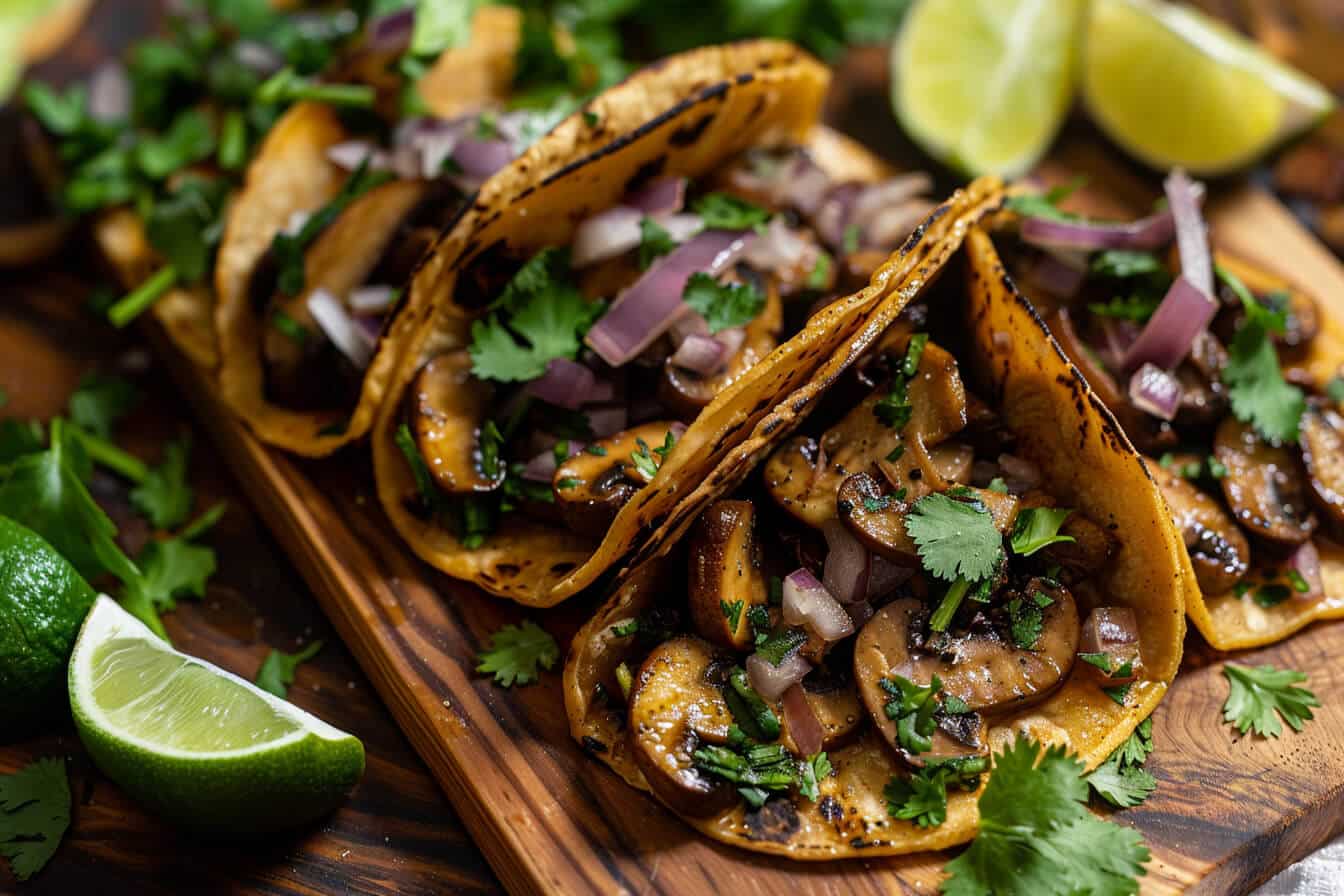 Tacos de Soya y Champiñones