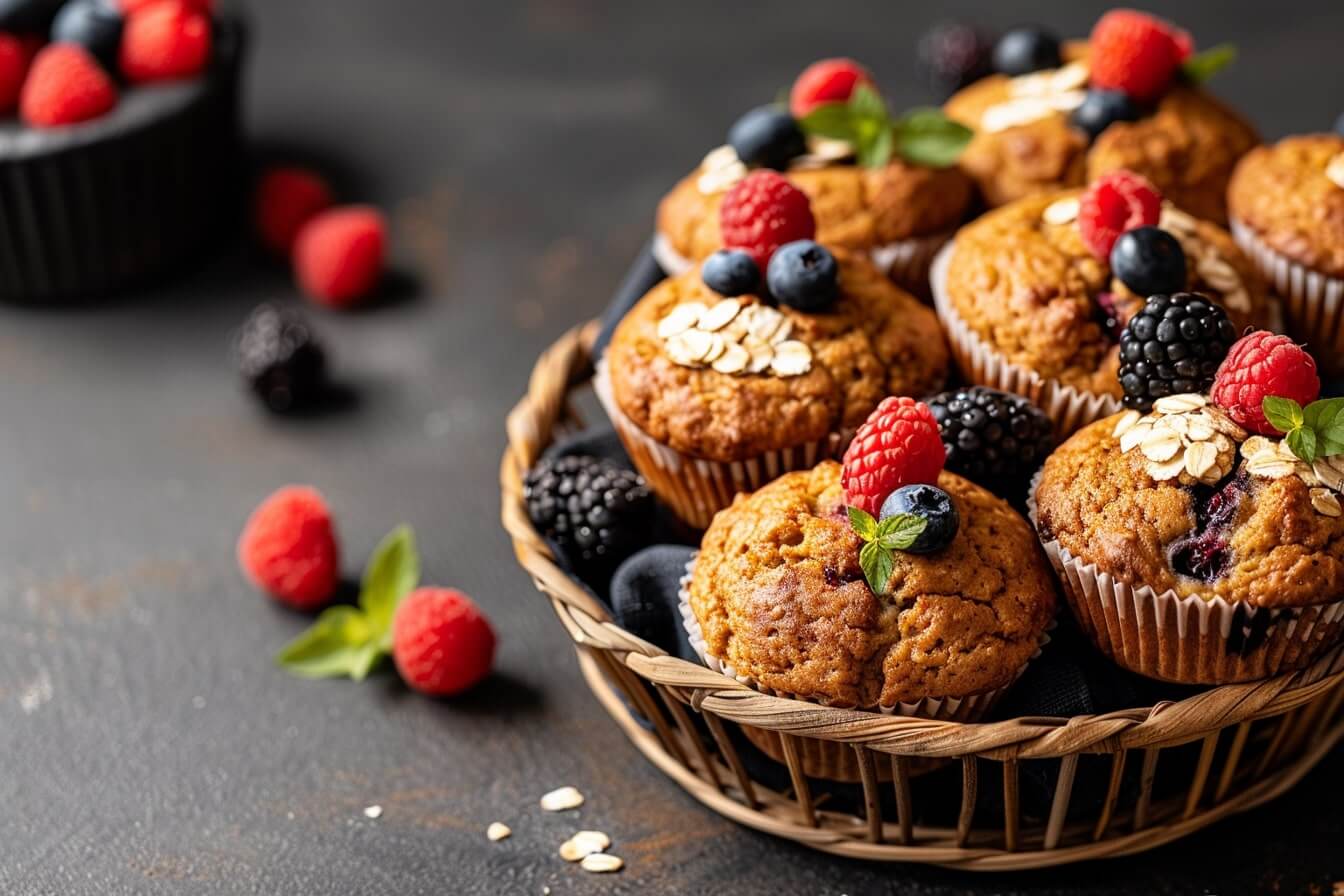 Muffins de Salvado de Trigo Muffins de Salvado de Trigo