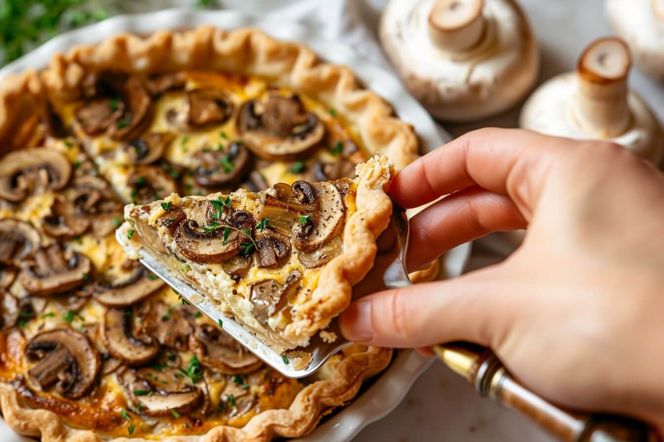 Quiche de Champiñones y Queso Gruyere Quiche de Champiñones y Queso Gruyere