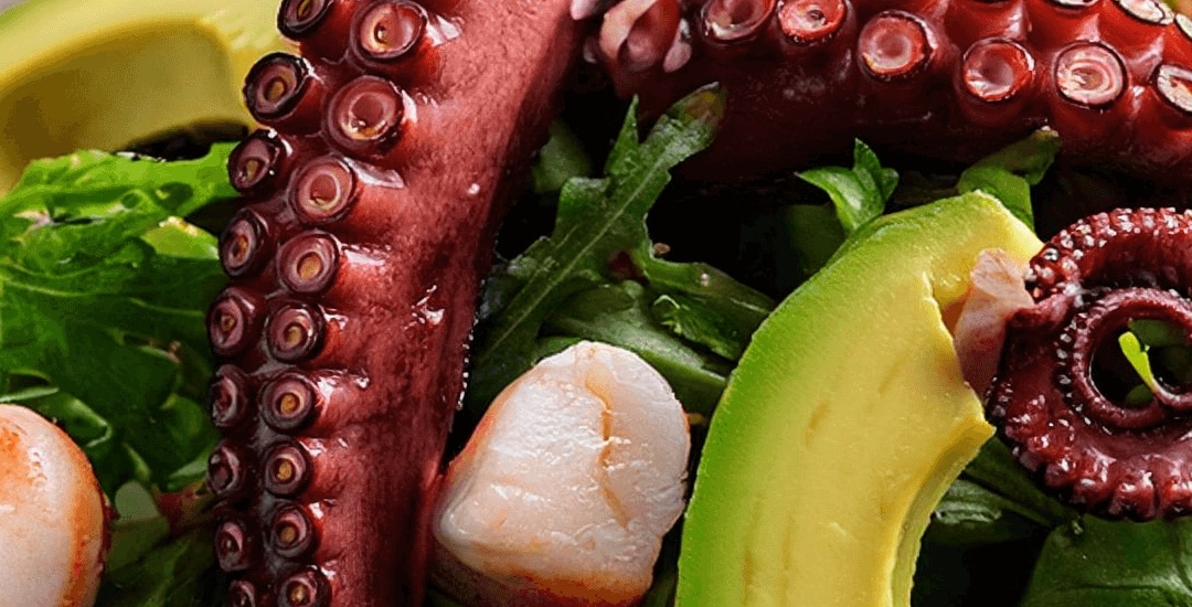 Ensalada de Pulpo y Aguacate receta fácil