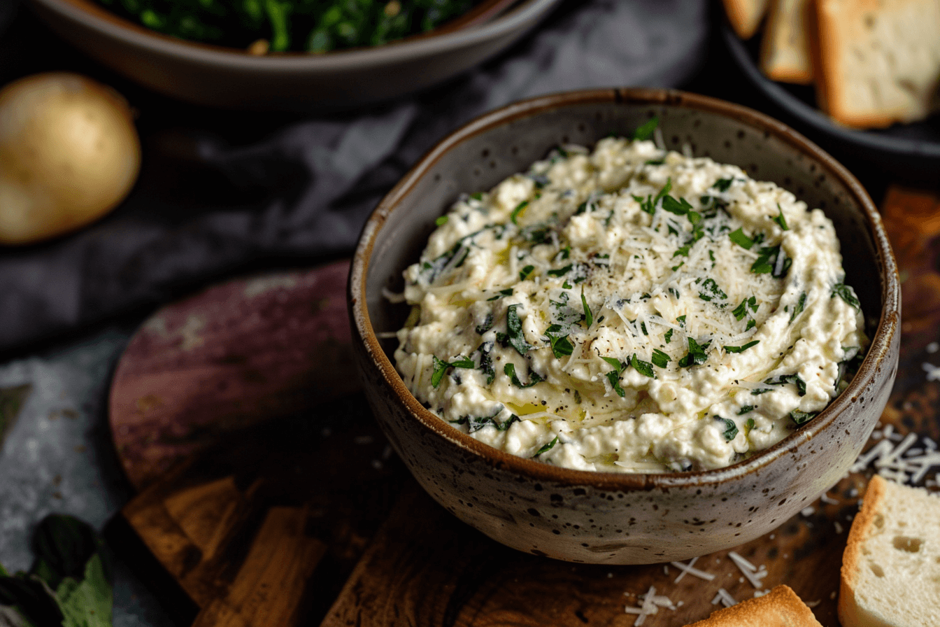 Dip de Ricotta y Espinacas