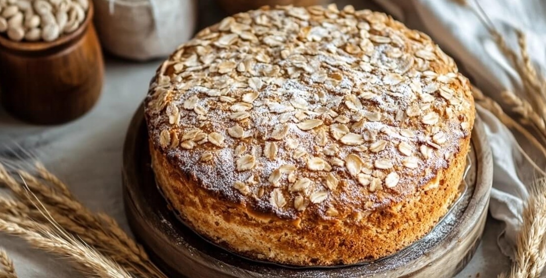 Torta de avena casera