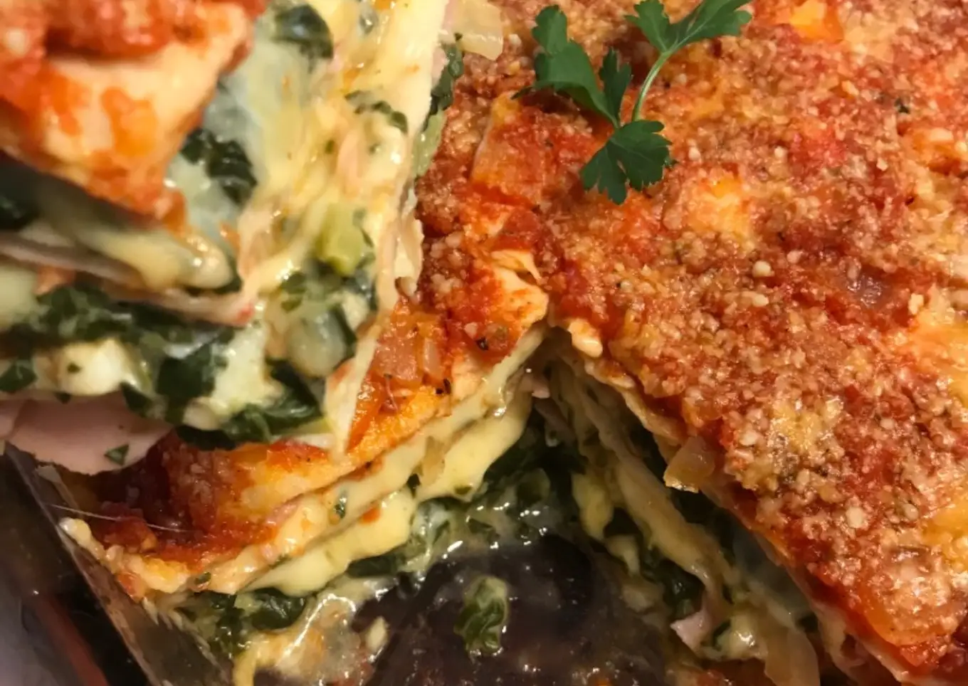 Lasaña de acelga con ricota | Cremosa y deliciosa