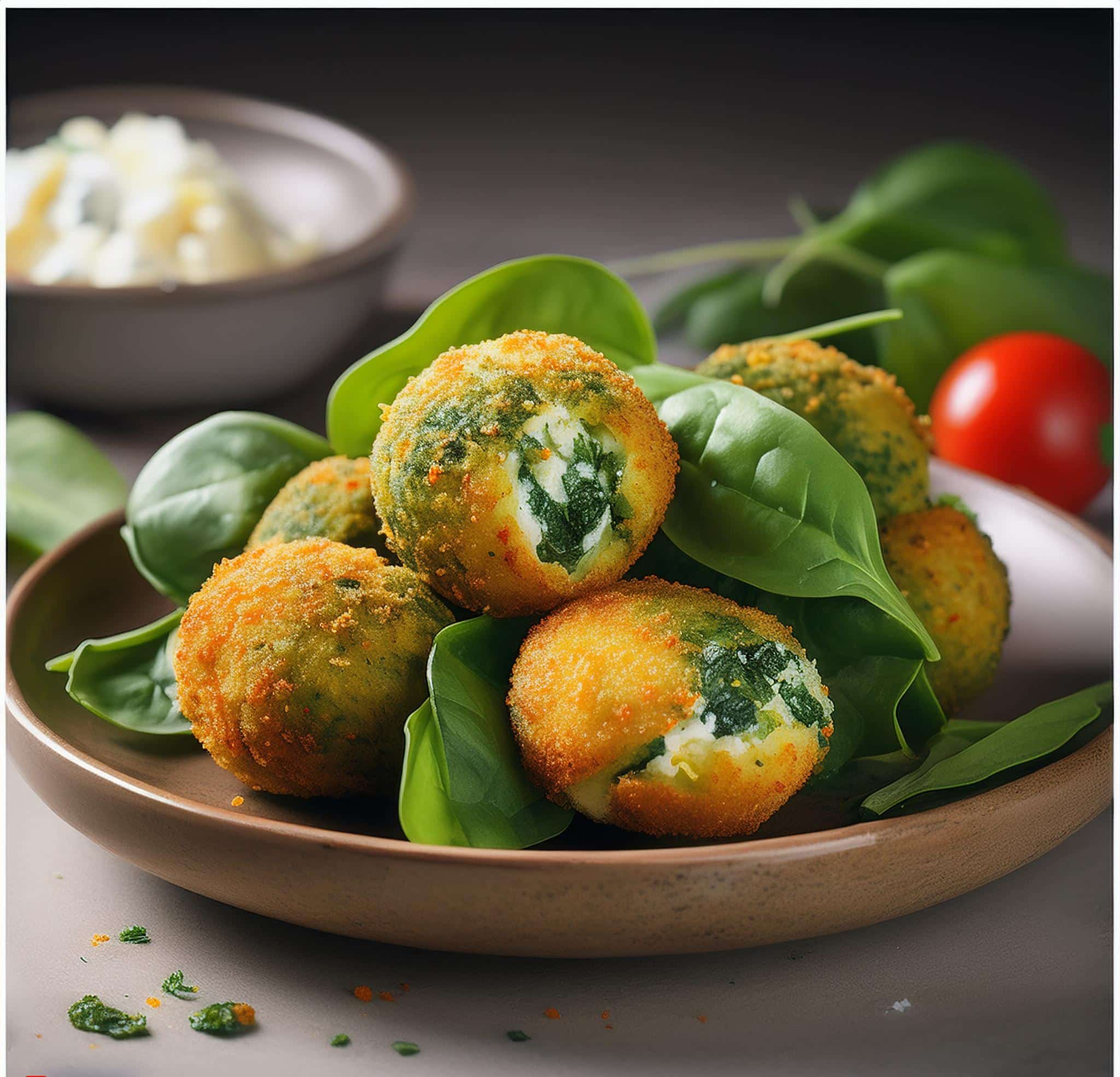 Croquetas de espinaca y ricotta