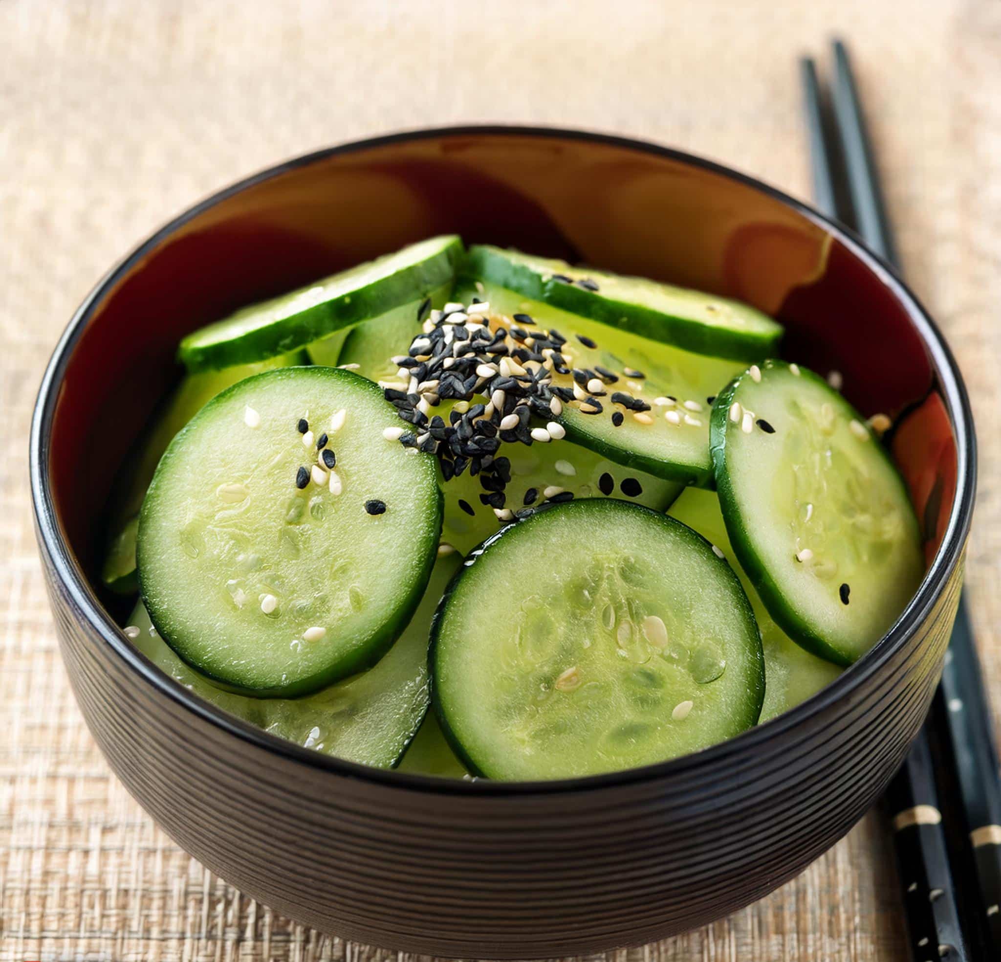 Ensalada de pepino al estilo japonés