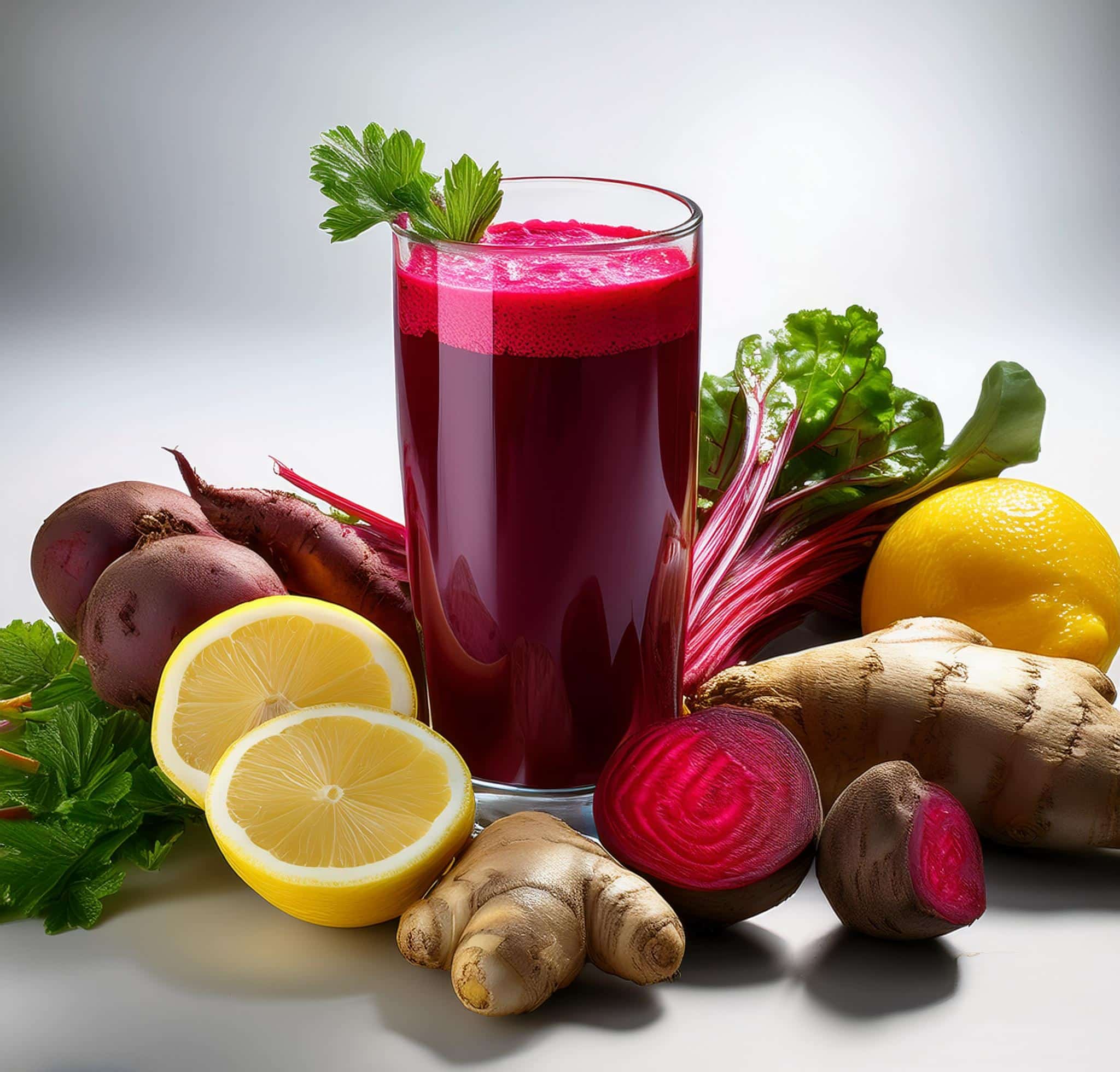 Jugo de remolacha, limón y jengibre: saludable