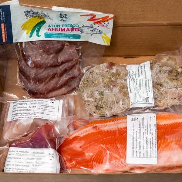 Kit Sibirú (Atún ahumado, pesca fresca de mar, filete de trucha, y Hamburguesas de mar)