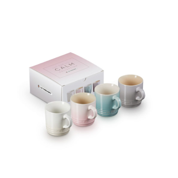 Calm Collecction Set 4 tazas Medianas Cerámica de gres