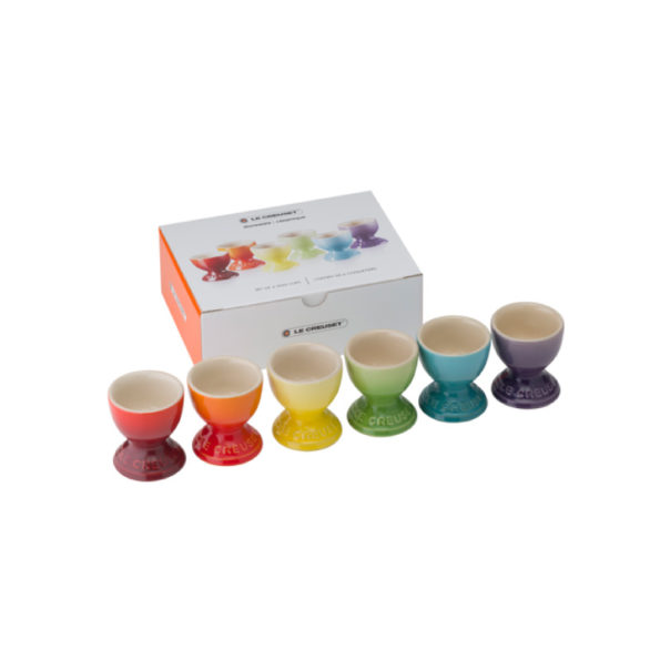Rainbow Set 6 Hueveras Clasico Cerámica de gres